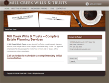 Tablet Screenshot of millcreekwills.com